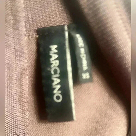 Like new Marciano taupe bodycon  day 2 nite midi stretch dress XS - Picture 4 of 5